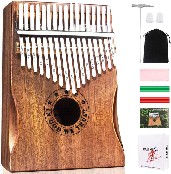 Newlam Kalimba Thumb Piano 17 Keys, Portable Mbira Finger Piano Gifts for  Kids and Adults Beginners